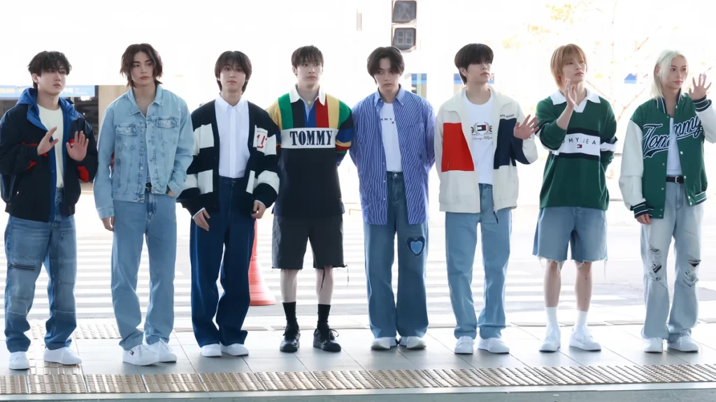 Stray Kids, one of the K-pop groups absent from the new Asian Pop Grammy category, at Incheon Airport
