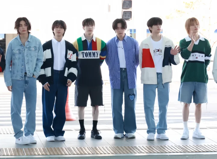 Stray Kids, one of the K-pop groups absent from the new Asian Pop Grammy category, at Incheon Airport